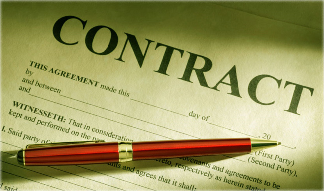 контракты, по видам и их особенности