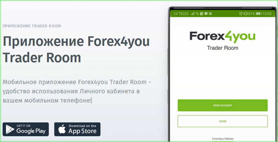 приложение от Forex4you